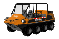 中小型水陸兩棲救援車(chē)（8&times;8，64KW，原地轉(zhuǎn)向）