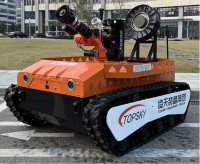 防爆消防滅火排煙偵察機(jī)器人（中型，第11代，語音控制+跟隨功能+5G控制+水炮跟蹤火焰+野外導(dǎo)航)