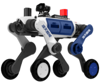 治安巡邏輪足機(jī)器狗（輪足，集成一體式遙控器+對(duì)講照明+警示燈+自主跟隨）